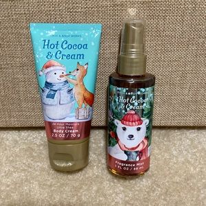 Hot Cocoa and Cream Bath and Body set